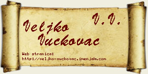 Veljko Vučkovac vizit kartica